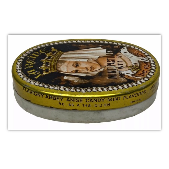 LA REINE Vintage Mint Pastille Tin Container - Picture 4 of 9